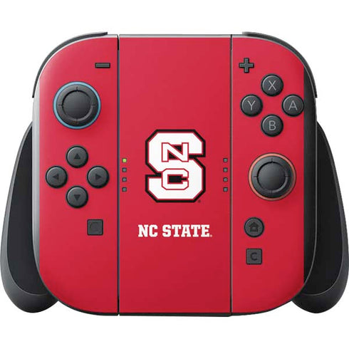 North Carolina State University Logo Red Nintendo Switch 2 (2025) with Joy-Con Skin